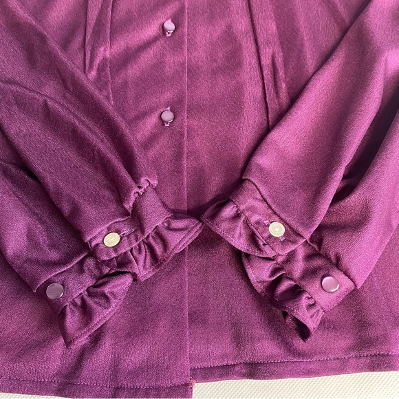 Purple Ruffle Blouse - Picture 7 of 16